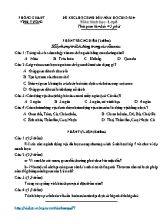 Đề khảo sát chất lượng đầu năm Sinh học lớp 8 (Có đáp án) - Năm học 2013-2014 - Phòng GD & ĐT Vĩnh Tường